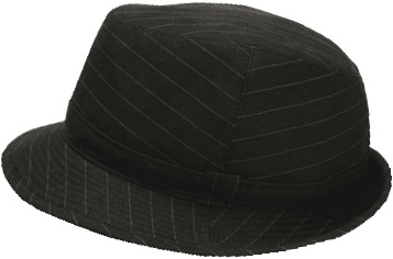 SBツイルストライプの帽子の製作例１
