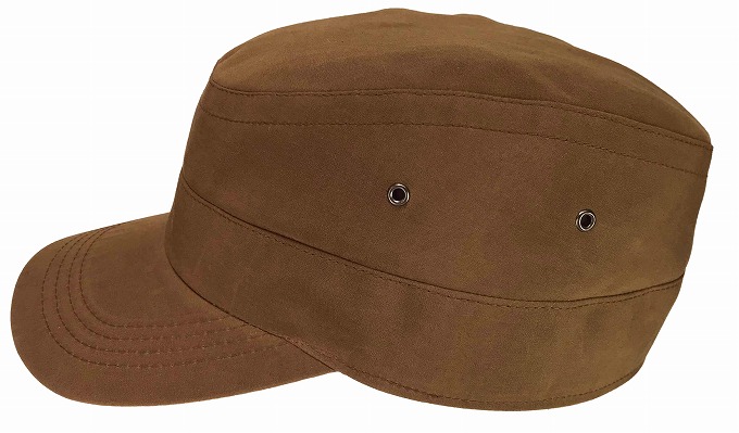 ワックスコートクロスの帽子の製作例１