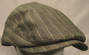 Tomストライプヘリンボンの帽子の製作例1