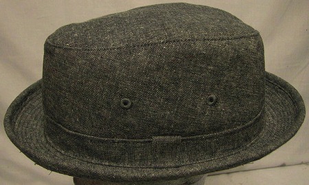 綿麻ダンガリーの帽子の製作例１